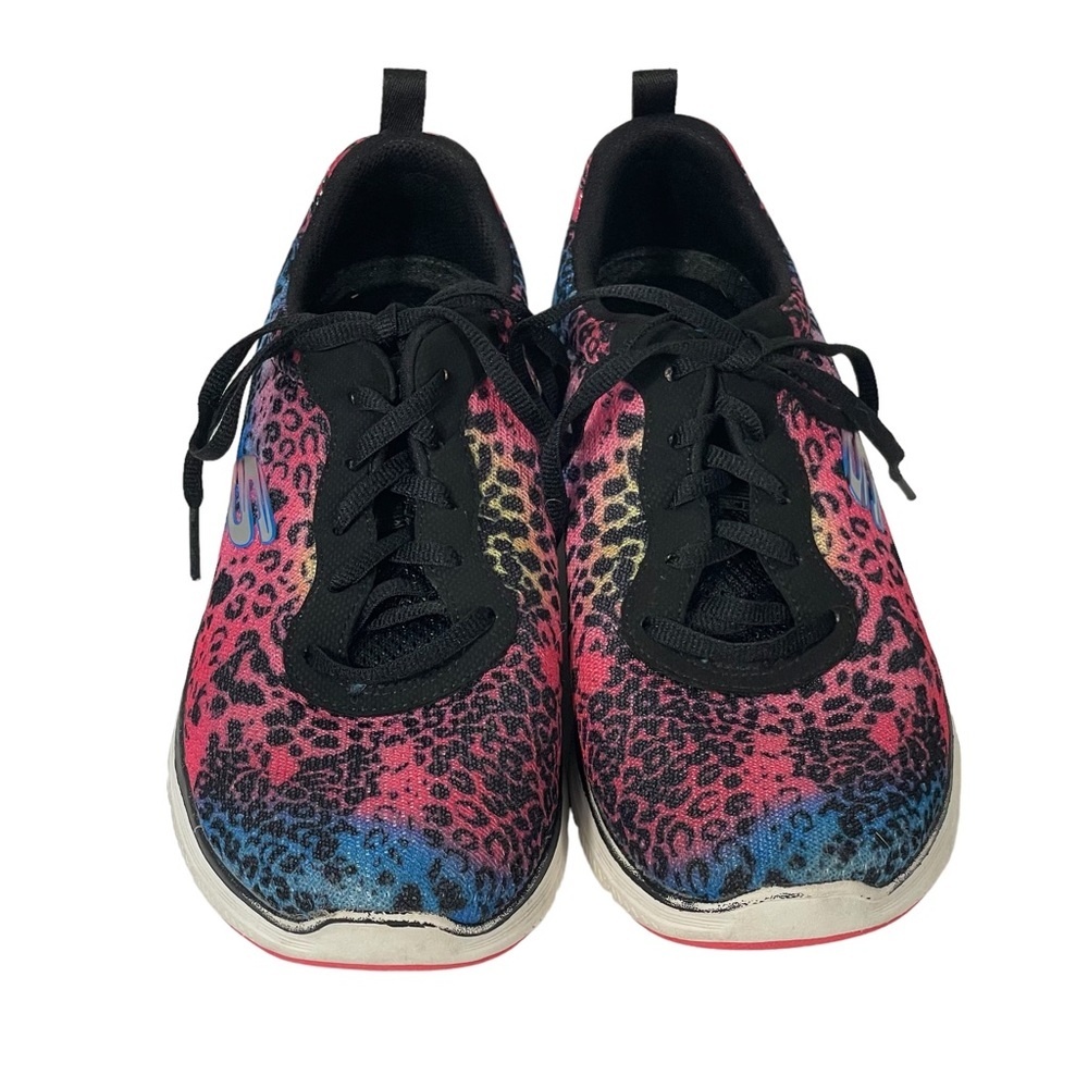 Skechers Air Cooled Memory Foam Multicolor Tie Dye Flexlite Womens Sneakers 7.5M